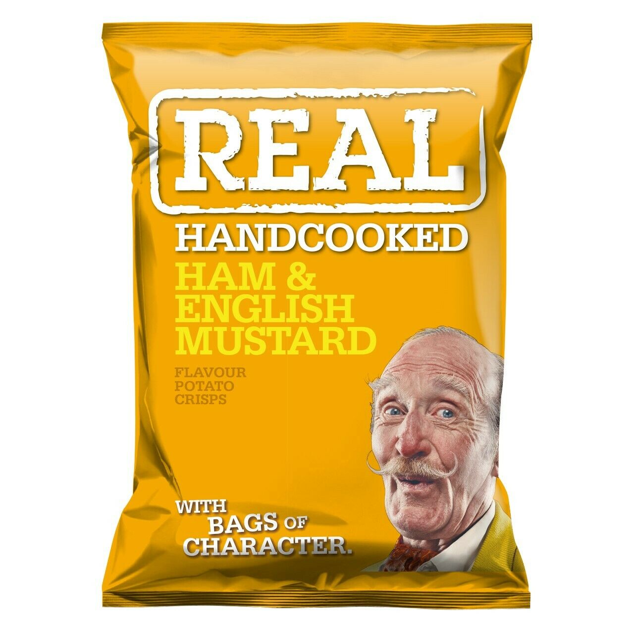 Real Crisps Ham & English Mustard 24 x 35g