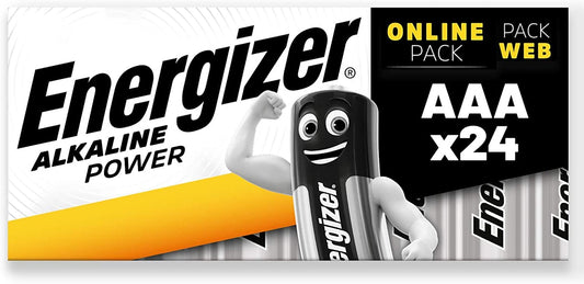 Energizer AAA Batteries, Alkaline Power Triple A Batteries, 24 Pack