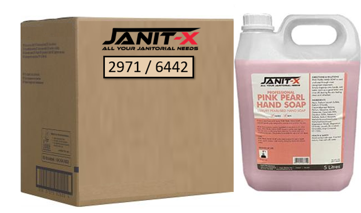 Janit-X Professional Luxury Pink Pearlised Hand Soap 5L Refill Bottle