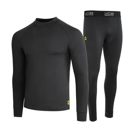 Jcb Unisex Base Layer Set Black ALL SIZES