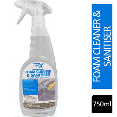 Janit-X Professional Foam Surface Cleaner & Anti-Bacterial Sanitiser 750ml