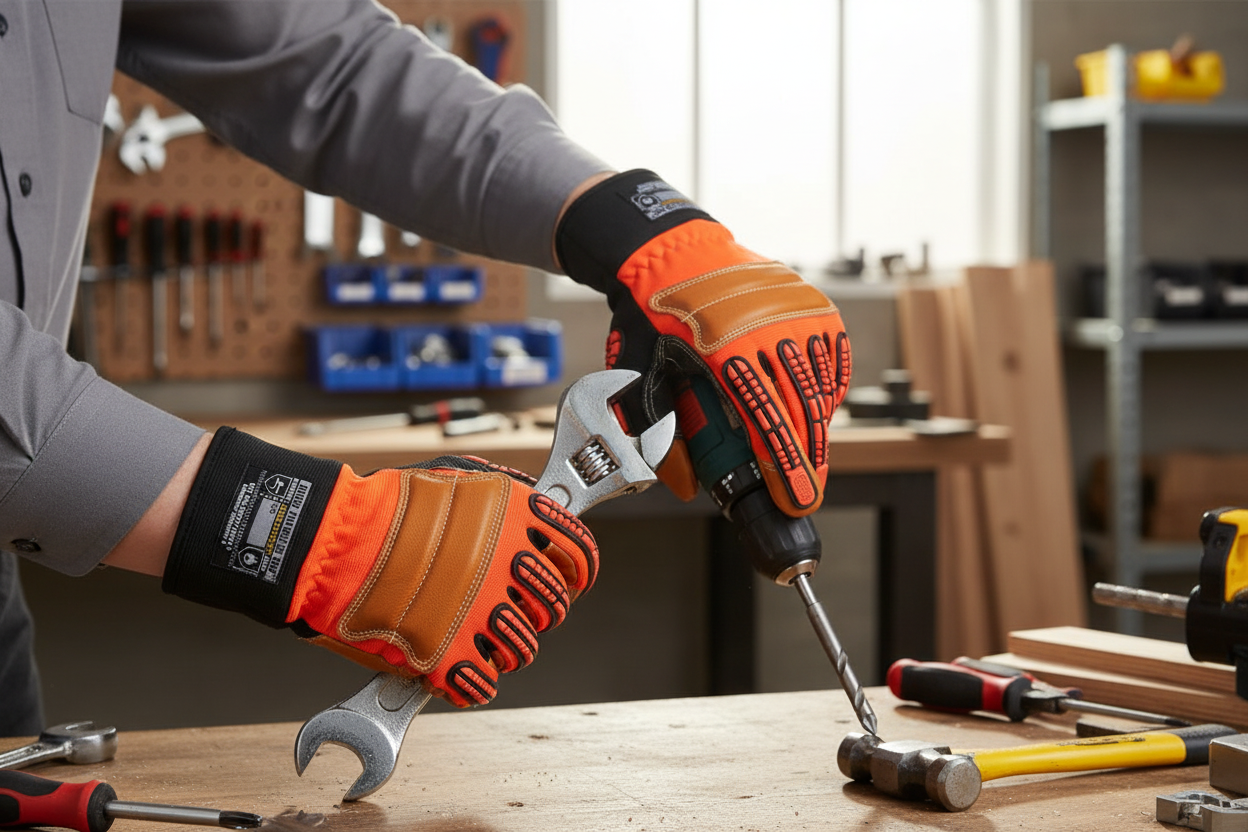 MECDEX ROUGH HANDLER C5 360 MECHANICS GLOVES - {ALL COLOURS / SIZES}