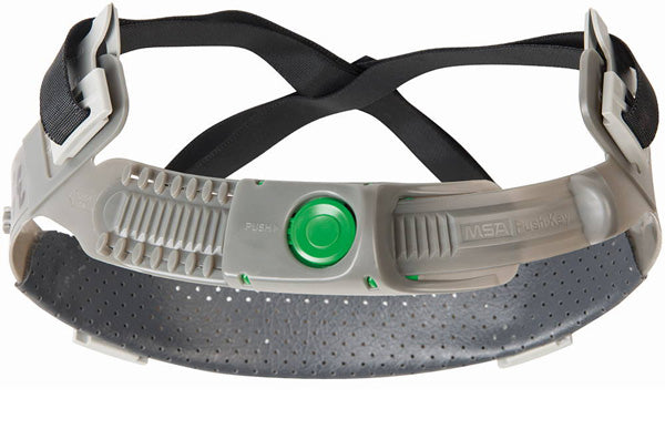 Msa Push-Key Suspension With Sewn In Pvc Sweatband For Safety Helmets Black Box 20's