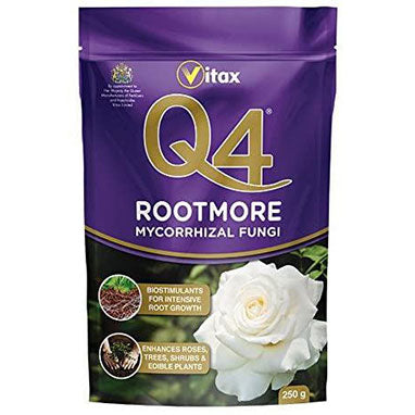 Vitax Q4 Rootmore Fertiliser Plant Food Feed Fruit Veg Flowers Roses Lawn 250g