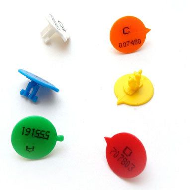 Versapak Numbered Tamper Evident Button Security Seals {500}