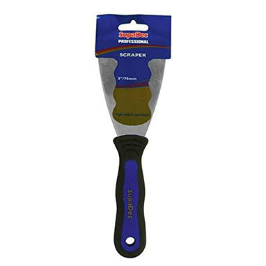SupaDec Professional Soft Grip Paint or Wallpaper Scrapers 3"/75mm