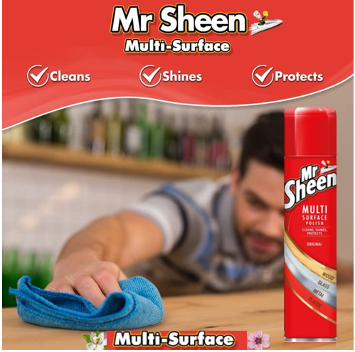 Mr Sheen Multi Surface Polish Aerosol Professional 250ml 3175247 - UK BUSINESS SUPPLIES