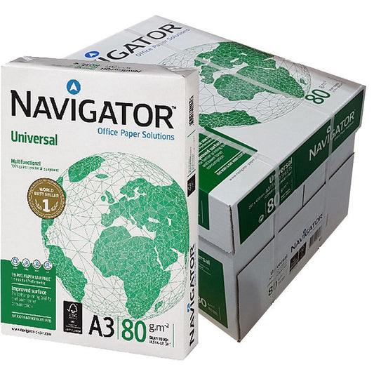 Navigator A3 Universal White Paper (Pack of 500) NAVA380