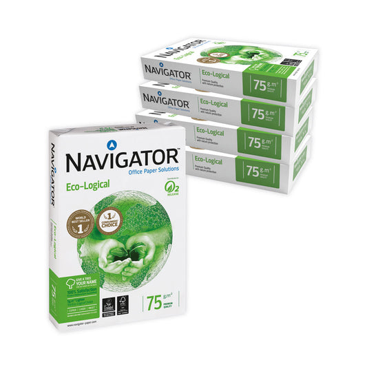 Navigator Eco-Logical Paper A4 75gsm White Ream {500 Sheets}