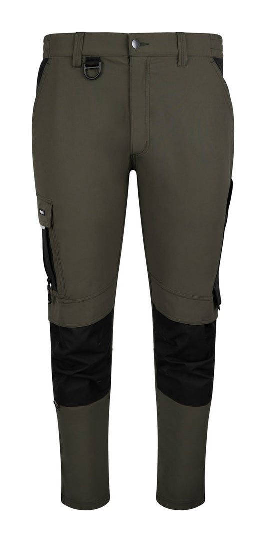 Flex Workwear Trouser Two-Tone Bot Green/Black ALL SIZES