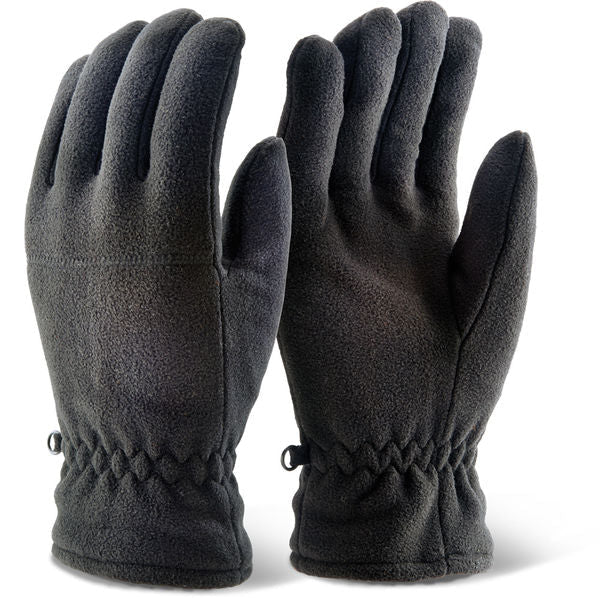 Beeswift Thinsulate Fleece Gloves Black Pack 10's