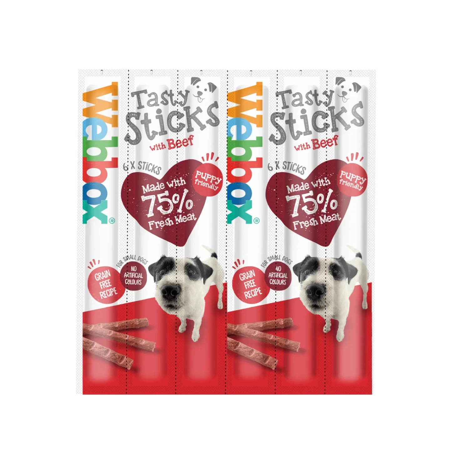 Webbox Small Dogs Treats Delight Tasty Sticks Beef 6 Treats