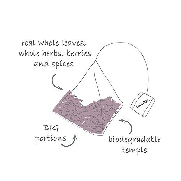 Teapigs English Breakfast Decaf Whole Leaf Tea Temples Bags 50's