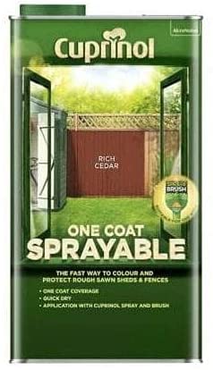 Cuprinol Spray Fence Treatment RICH CEDAR 5 Litre