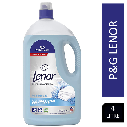 Lenor Fabric Conditioner SEA BREEZE Professional 4L CONCENTRATED 200 Wash