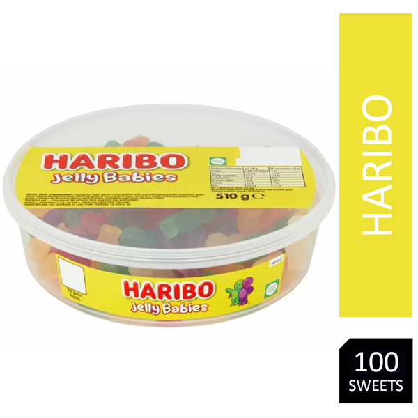 Haribo Jelly Babies Sweets Tub 100's