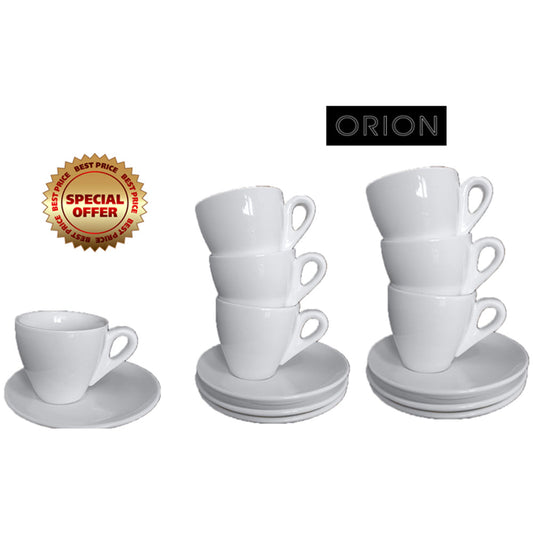 Orion White Coffee Cup 160ml & Saucer 14cm