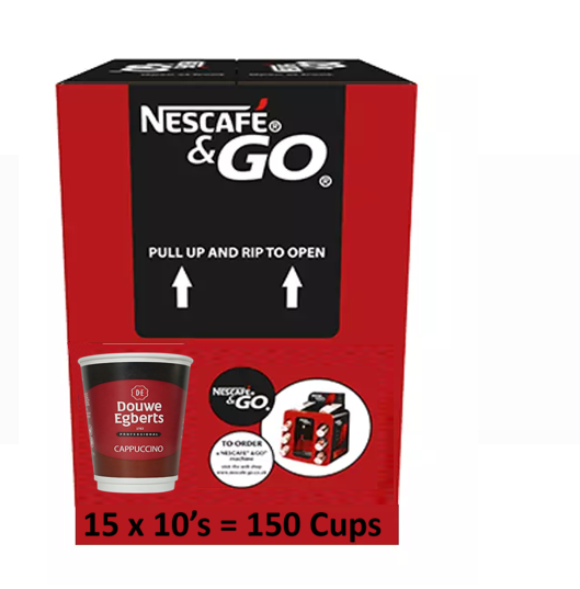 Douwe Egbert Cappuccino 12oz On The Go (10 Cups)