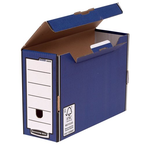 Bankers Box Premium Transfer File Blue/White (Pack of 10) 00059-FF