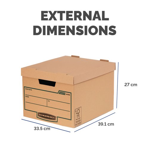 Bankers Box Earth Series Storage Box Standard Brown (Pack of 10) 4470601