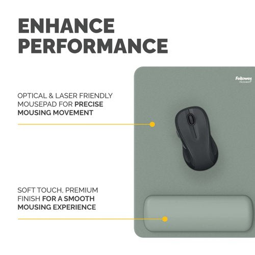 Fellowes Breyta XL Mouse Pad Wrist Rest Sage 100142563