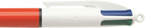 Bic 4 Colours Ballpoint Pen Orange Barrel Fine (Pack of 12) 982867