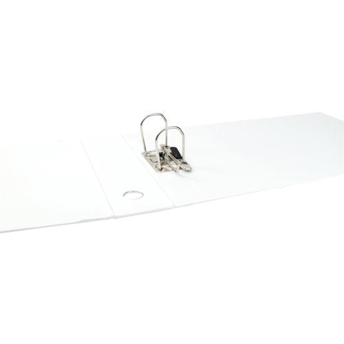 Elba 75mm Lever Arch File Oblong PVC A3 White (2 Pack) 100082445