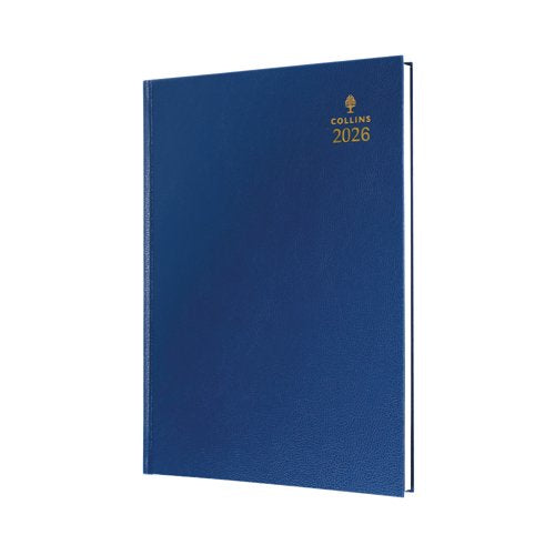 Collins A4 Desk Diary Week To View Blue 2026 40-60.26