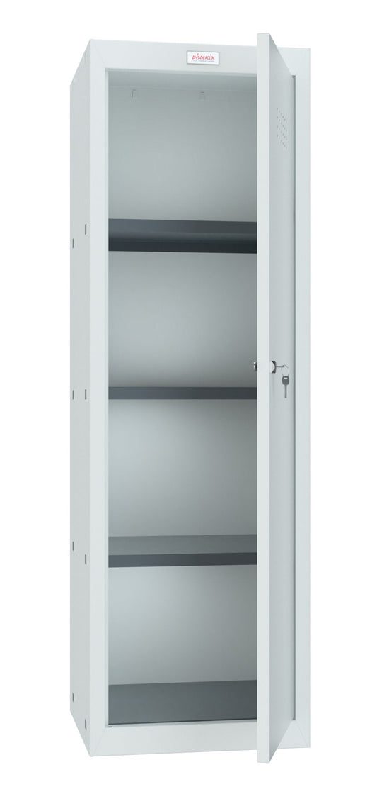 Phoenix CL Series Size 4 Cube Locker in Light Grey with Key Lock CL1244GGK