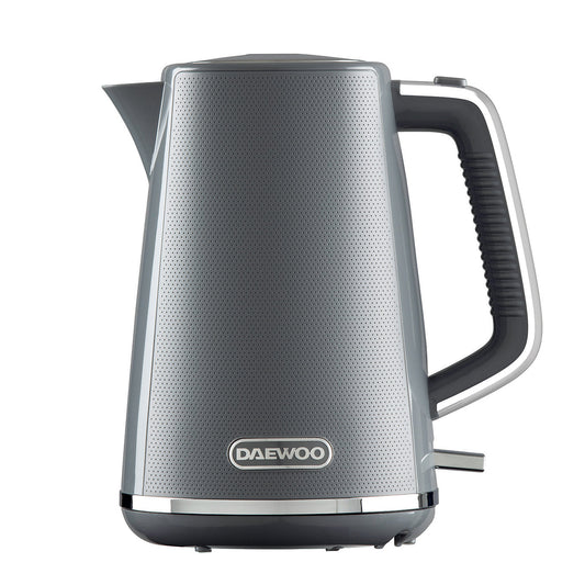 Daewoo Stirling Jug Kettle 1.7L Cordless Swivel Base 3KW Grey