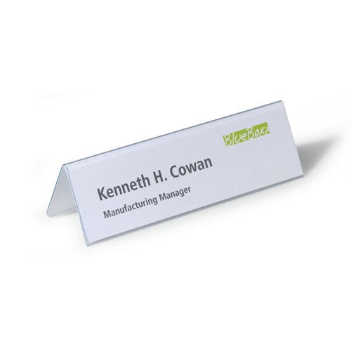 Durable Badgemaker Insert Sheets 61x210mm 150gsm White (Pack of 20) 146002