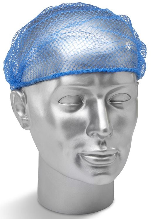 Disposable Hair Nets 5mm Mesh Pack Size 100 {Colour Blue}