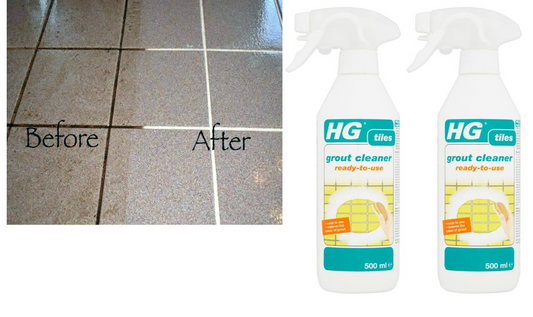 HG Grout Cleaner, Ready-To-Use Tile Grouting Cleaning Spray 500ml