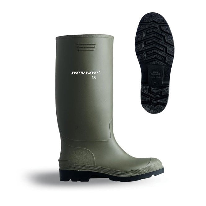Dunlop FESTIVALS Standard Wellies in GREEN 100% Waterproof {Pricemastor Range} {All Sizes}