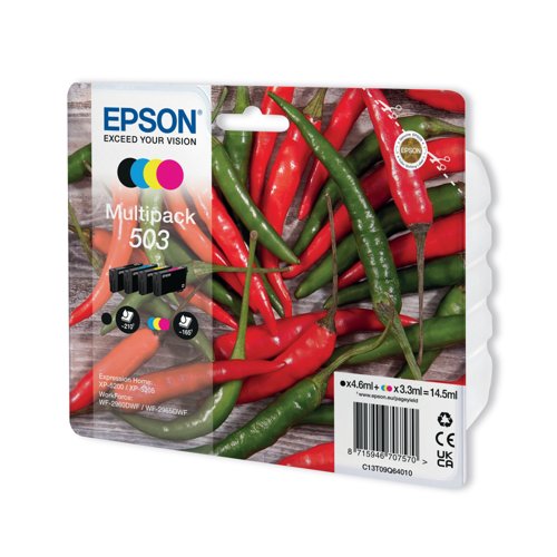Epson 503 Chillies Ink Cartridge CMYK C13T09Q64010