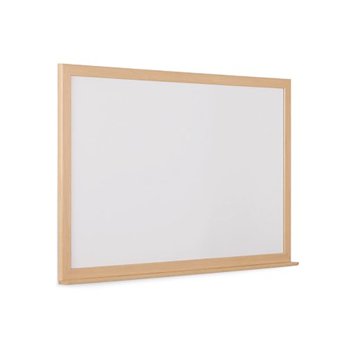 5 Star Magnetic Drywipe Whiteboard Wood Frame 1800x1200mm FS669114