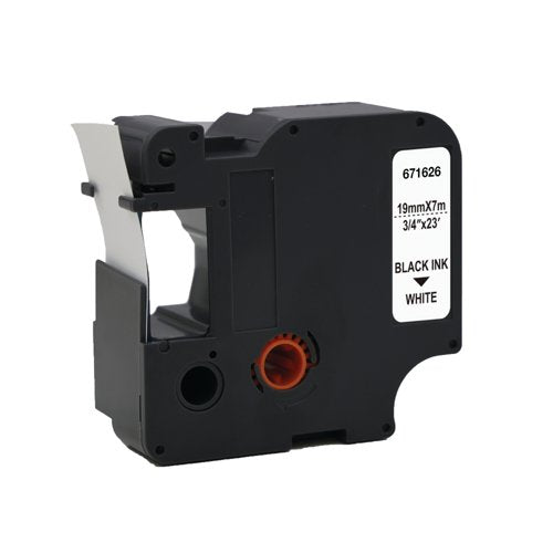 Five Star Non-OEM Replacement for Dymo 45803 Black on White 19mm x 7m FS671626