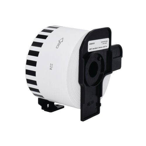 Five Star Non-OEM Replacement for Brother DK-N55224 Black on White 54mm x 30.48m FS672777