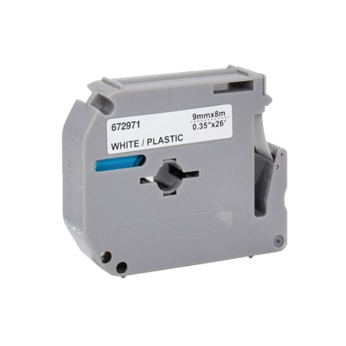 Five Star Non-OEM Replacement for Brother M-K221 Black on White 9mm x 8m FS672971