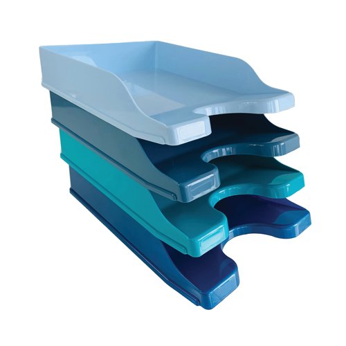 5 Star Letter Tray Cool Breeze (Pack of 4) FS676683
