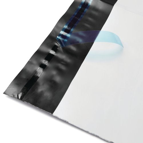5 Star Waterproof Polythene Envelope Peel/Seal 245x320mm 50mm Flap Opaque (Pack of 100) 935787