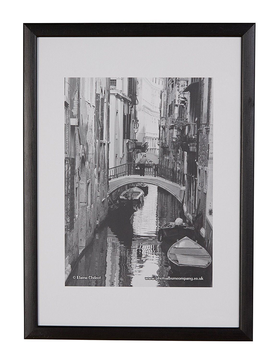 Photo Album Co Certificate/Photo Frame A4 Wood Frame Plastic Front Black - PAWFA4B-BLK