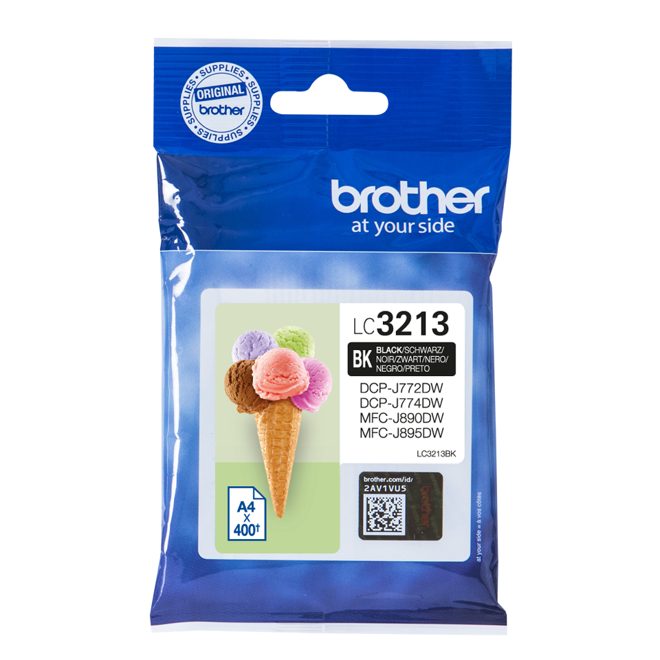 Brother Black Ink Cartridge 15ml - LC3213BK