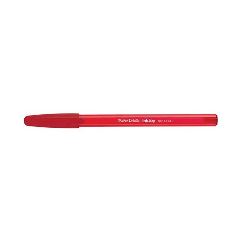 PaperMate InkJoy 100 Ballpoint Pen Medium Red (Pack of 50) S0957140