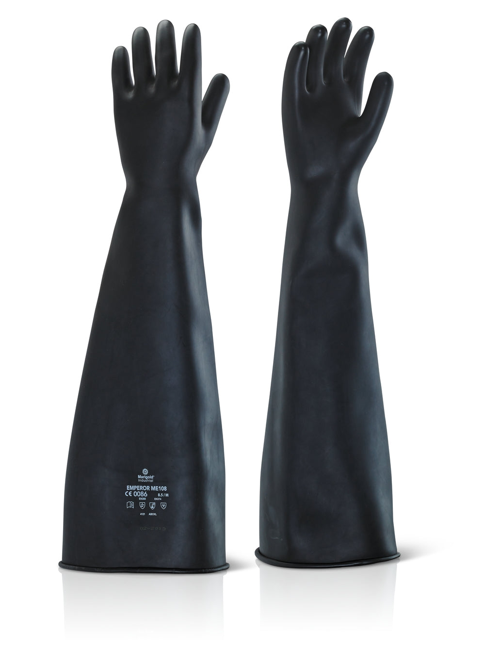 Ansell Black 24" Latex Rubber Gloves