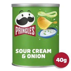 Pringles Sour Cream & Onion Crisps 40g x 12 per case