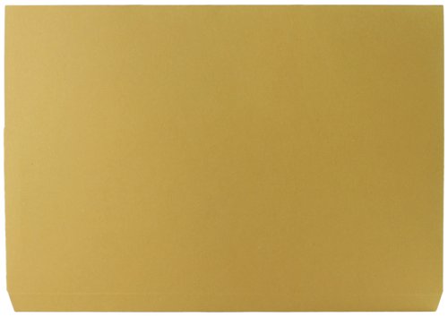 Q-Connect Document Wallet Foolscap Yellow (Pack of 50) KF23017
