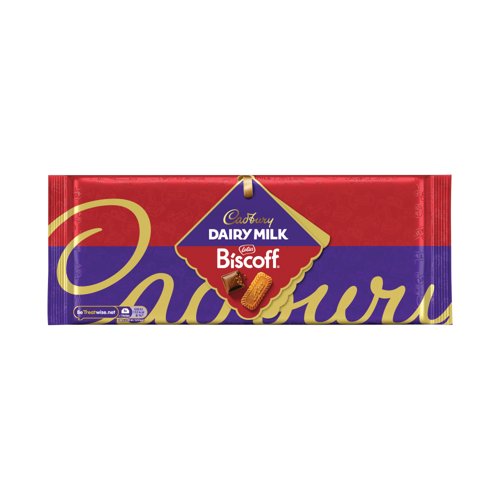 Cadbury Dairy Milk Lotus Biscoff Chocolate Bar 350g 4319359