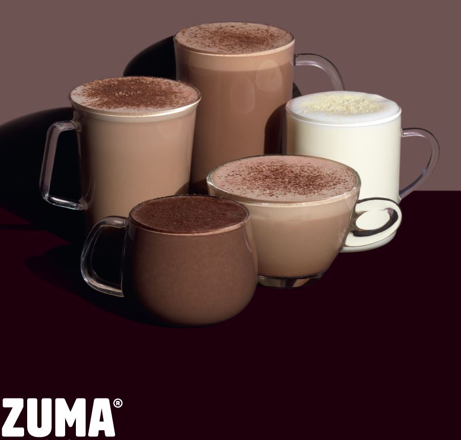 Zuma Original Hot Chocolate Powder 25% Cocoa 2kg 71 Servings Per Tub