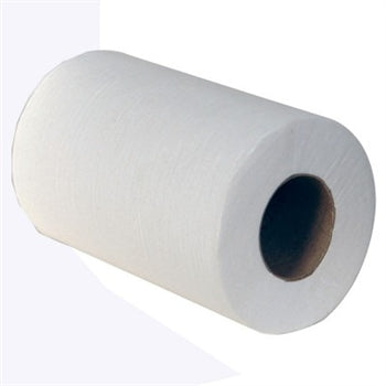 Mini Centrefeed Rolls White 1 Ply 12x120m - UK BUSINESS SUPPLIES